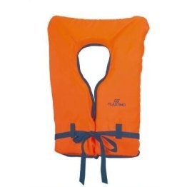 Gilet De Sauvetage AWN BRAVISSIMO Pour Adultes Et Enfants - 70-80 Kg, 100N, Orange, Avec Sifflet Et Bandes Réfléchissantes Gilet De Sauvetage Femme